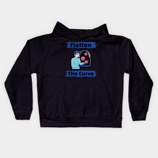 Flatten The Curve Kids Hoodie